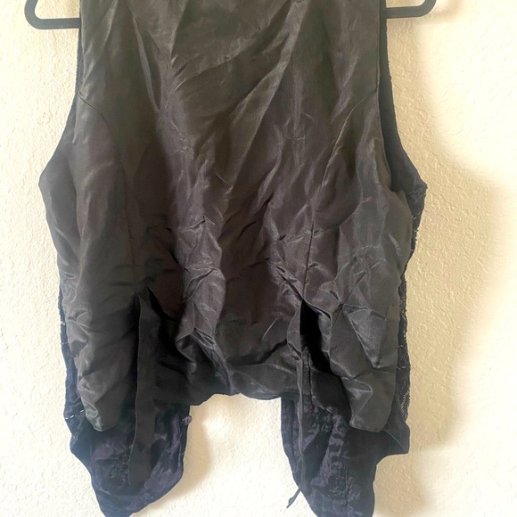 Vintage Black Beaded Sleeveless Vest Brand New Size M - Picture 7 of 7